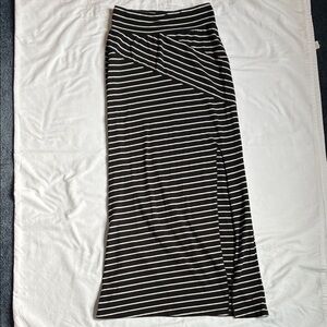 Mossimo Black White Stripes Dress Size XS Strapless Sleeveless